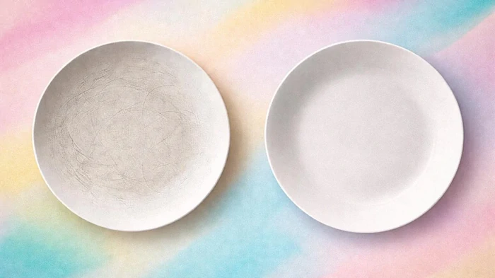 Praske od vilic na krožnikih bodo izginile brez sledu: kaj morate vtreti na posodo